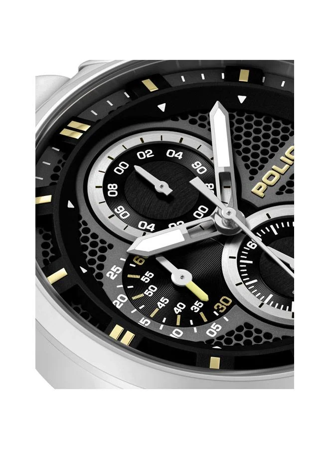 Police Black Men's Levuka Black Dial Stainless Steel Bracelet Chronograph Watch for Men, 43.5mm for Men | Best Price UAE
